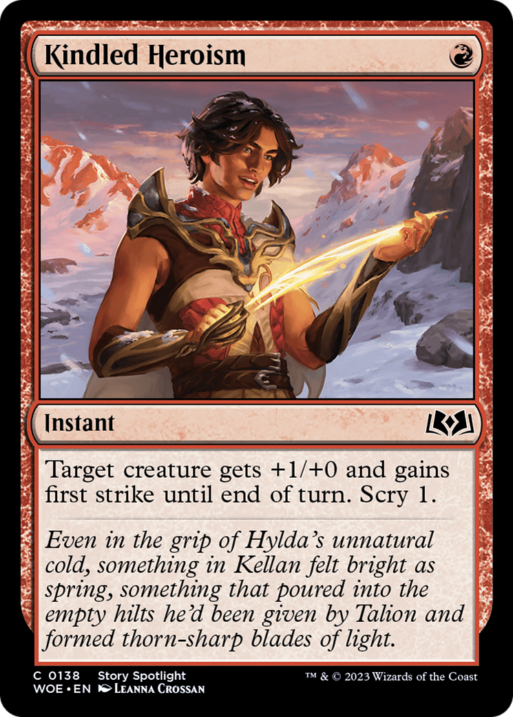 Kindled Heroism [Wilds of Eldraine]-1