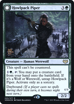 Howlpack Piper // Wildsong Howler [Innistrad: Crimson Vow Prerelease Promos]-3