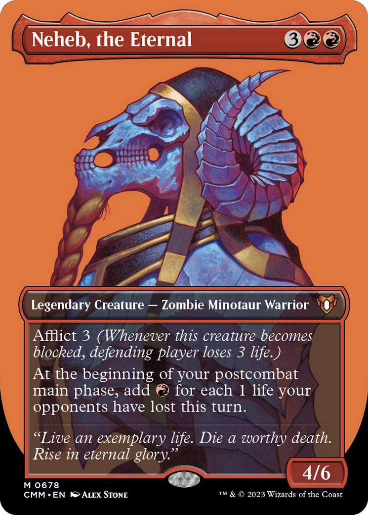 Neheb, the Eternal (Borderless Profile) [Commander Masters]-1