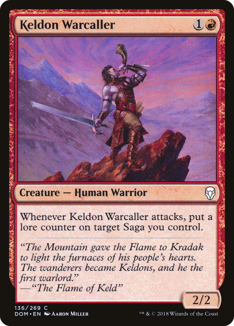 Keldon Warcaller [Dominaria]-1