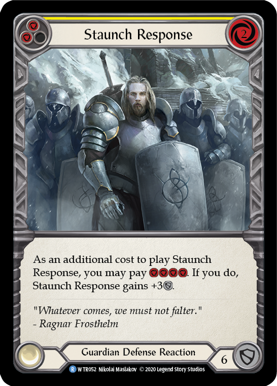 Staunch Response (Yellow) [U-WTR052] (Welcome to Rathe Unlimited)  Unlimited Rainbow Foil-2