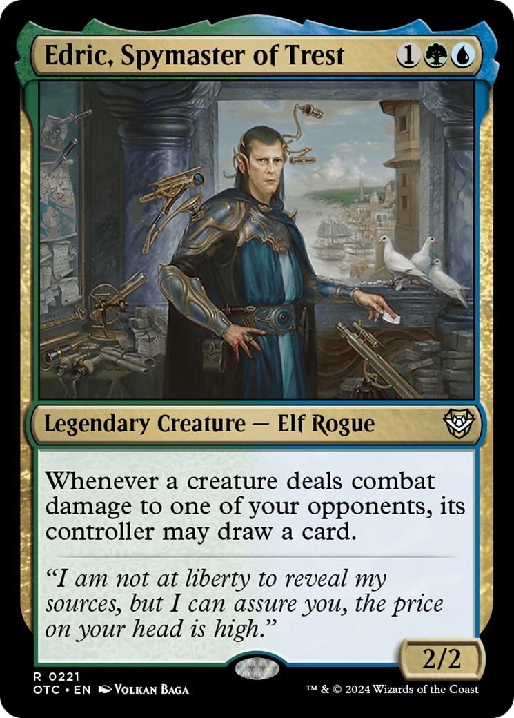 Edric, Spymaster of Trest [Outlaws of Thunder Junction Commander]-1