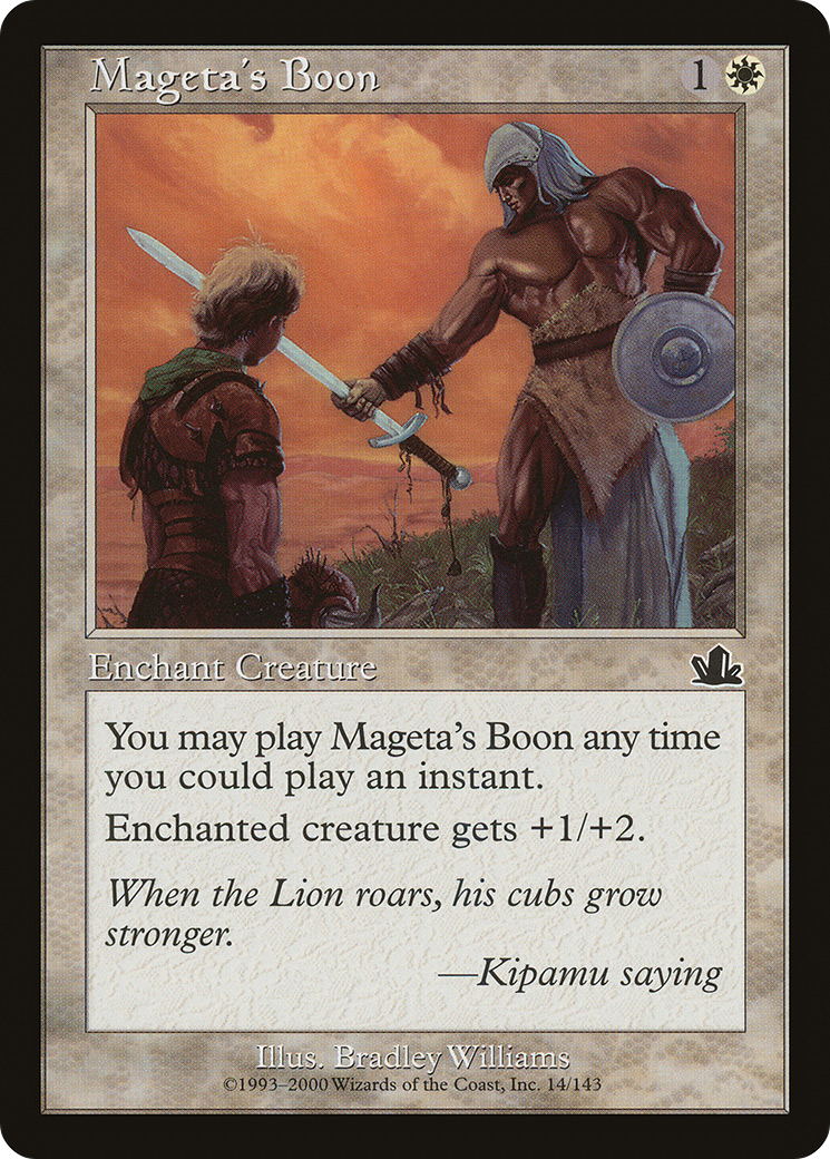 Mageta's Boon [Prophecy]-1