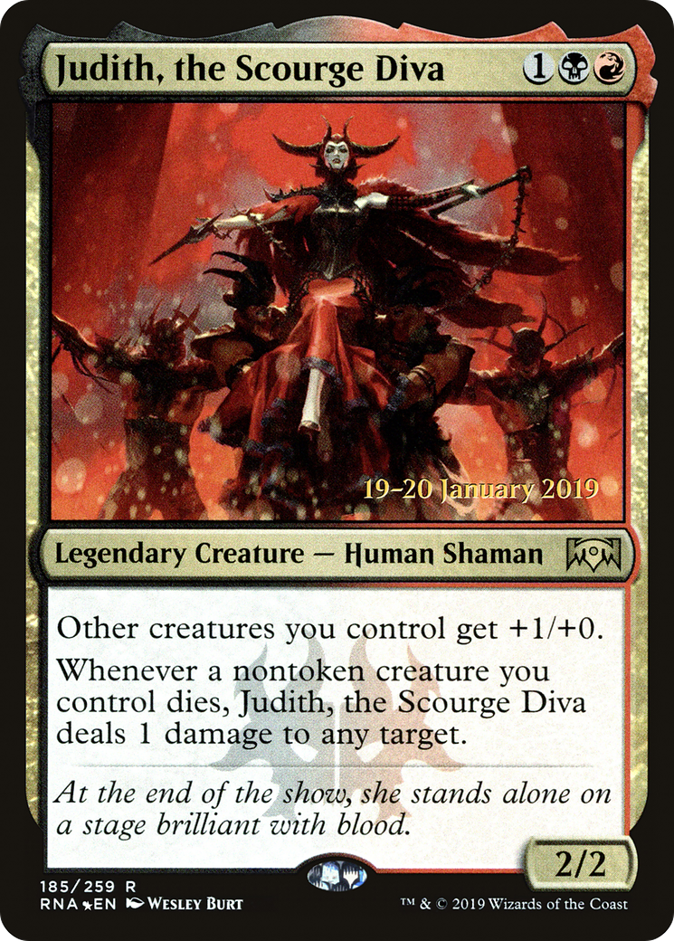 Judith, the Scourge Diva [Ravnica Allegiance Prerelease Promos]-1
