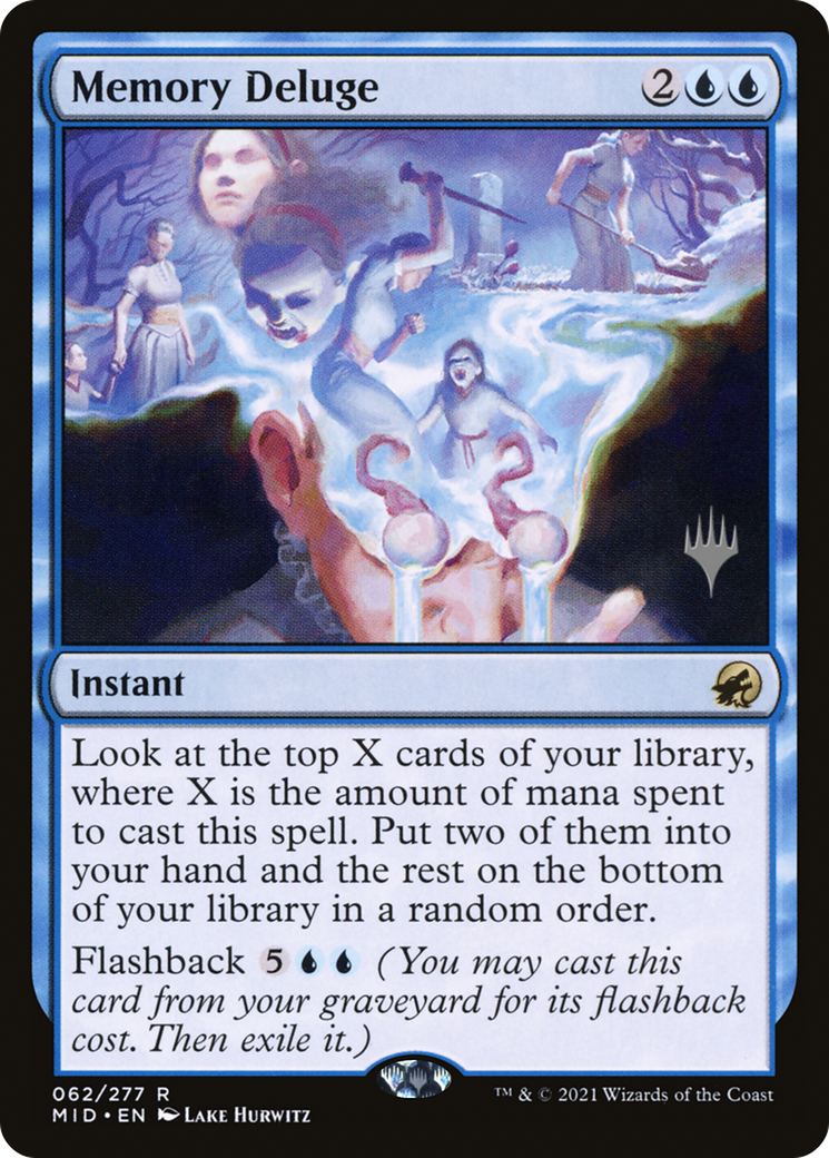 Memory Deluge (Promo Pack) [Innistrad: Midnight Hunt Promos]-1