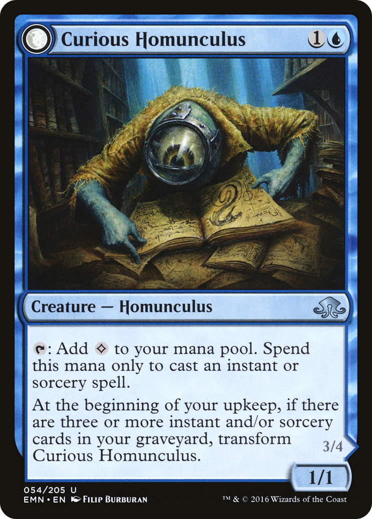 Curious Homunculus // Voracious Reader [Eldritch Moon]-3