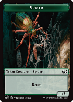 Insect (0012) // Spider Double-Sided Token [Duskmourn: House of Horror Commander Tokens]-2