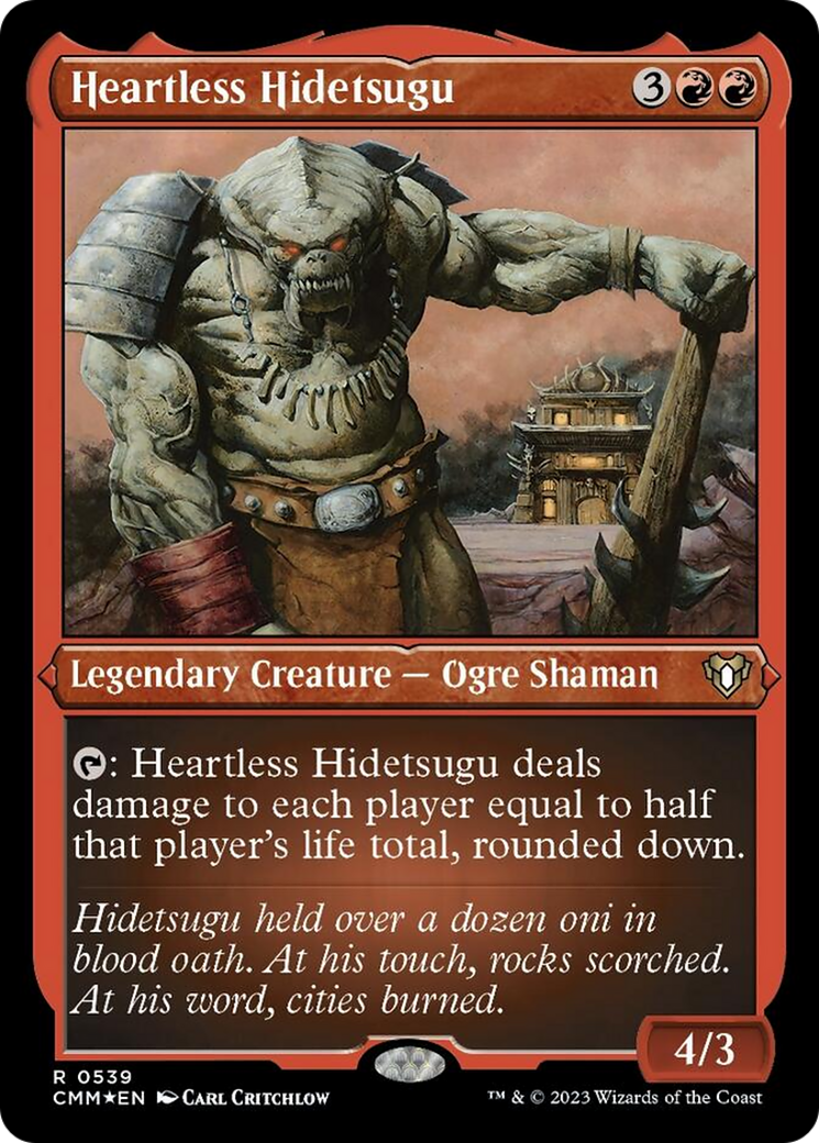 Heartless Hidetsugu (Foil Etched) [Commander Masters]-1