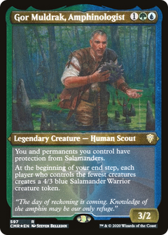 Gor Muldrak, Amphinologist (Etched) [Commander Legends]-1