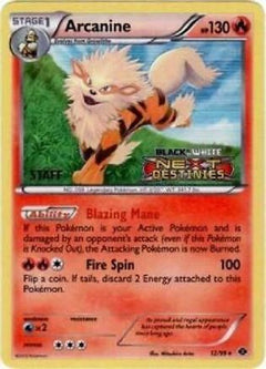 Arcanine (12/99) (Staff Prerelease Promo) [Black & White: Black Star Promos]-1