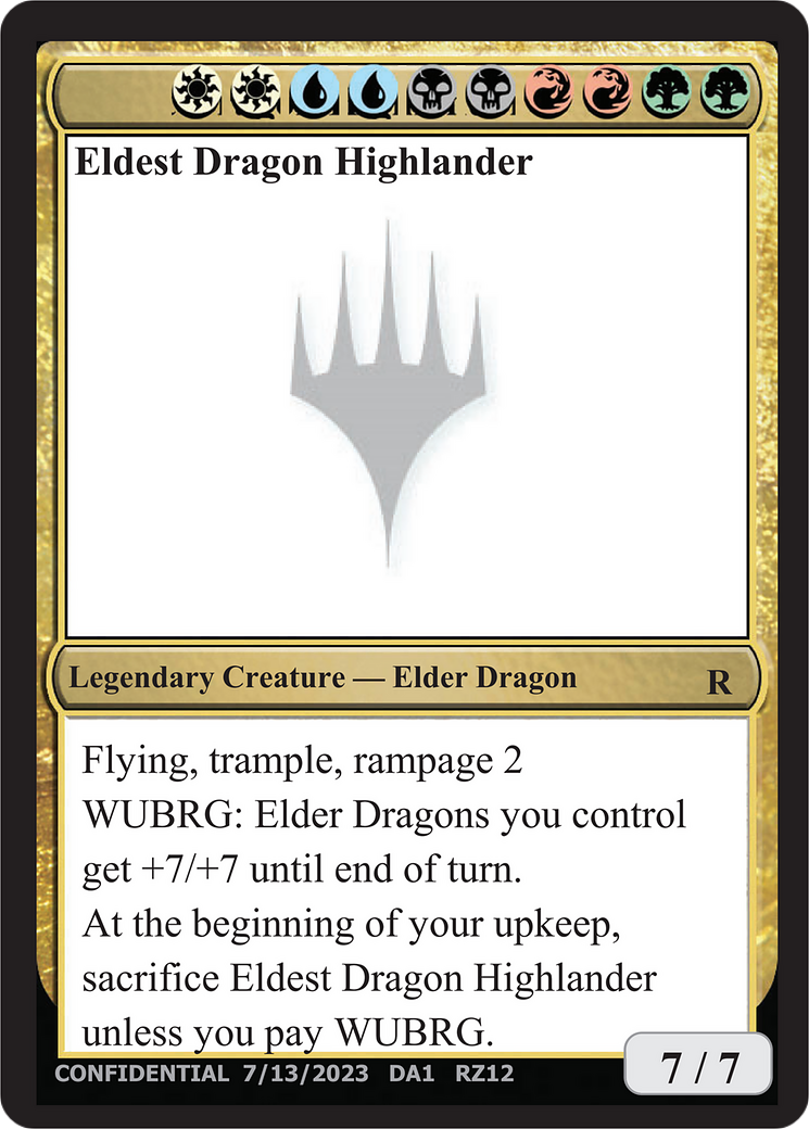 Eldest Dragon Highlander (UNK-RZ12) - Unknown Event-1
