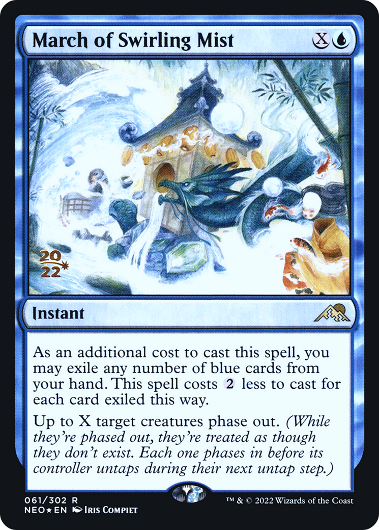 March of Swirling Mist [Kamigawa: Neon Dynasty Prerelease Promos]-1