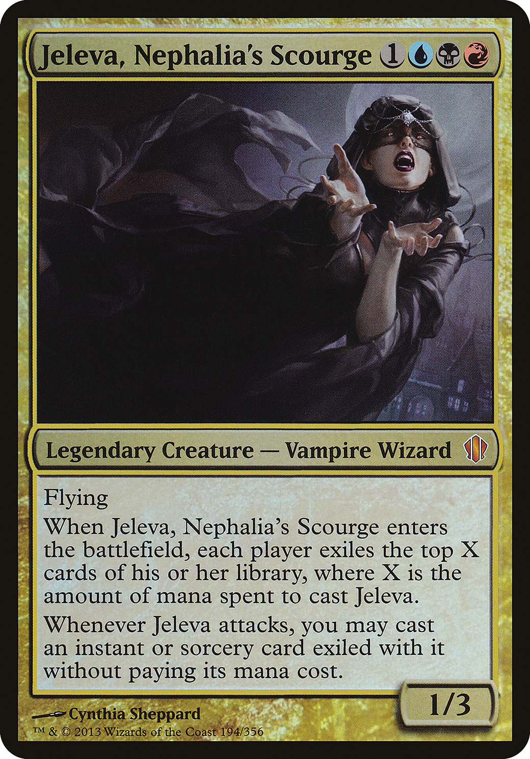 Jeleva, Nephalia's Scourge (Oversized) [Commander 2013 Oversized]-1