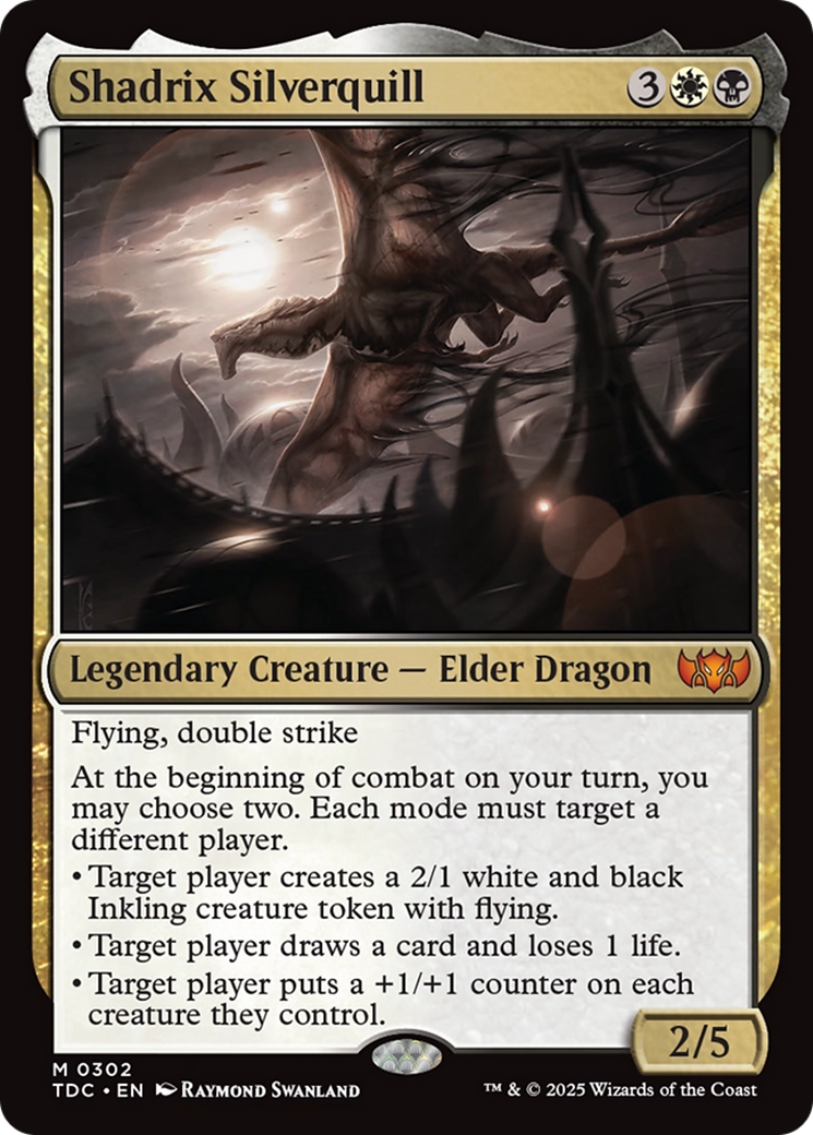 Shadrix Silverquill [Tarkir: Dragonstorm Commander]-1