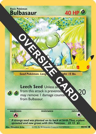 Bulbasaur (44/102) (Jumbo Card) [First Partner Pack]-1