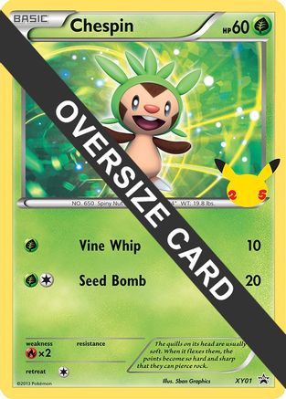Chespin (XY01) (Jumbo Card) [First Partner Pack]-1