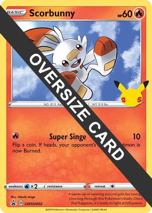 Scorbunny (SWSH002) (Jumbo Card) [First Partner Pack]-1
