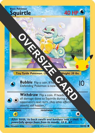 Squirtle (63/102) (Jumbo Card) [First Partner Pack]-1