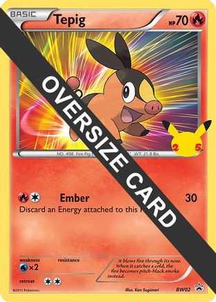 Tepig (BW02) (Jumbo Card) [First Partner Pack]-1