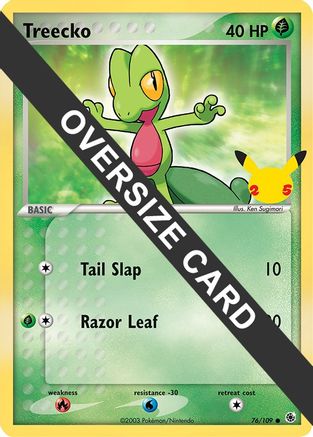 Treecko (76/109) (Jumbo Card) [First Partner Pack]-1