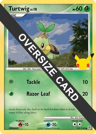 Turtwig (103/130) (Jumbo Card) [First Partner Pack]-1