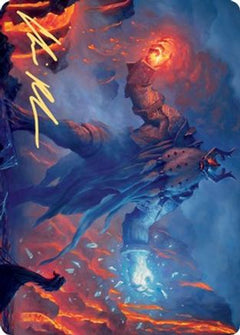 Aegar, the Freezing Flame (Gold-Stamped Signature) [Kaldheim Art Series]-1