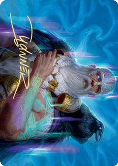 Alrund, God of the Cosmos Art Card (Gold-Stamped Signature) [Kaldheim Art Series]-1