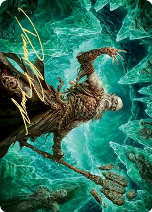Draugr Necromancer Art Card (Gold-Stamped Signature) [Kaldheim Art Series]-1