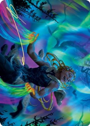 Esika, God of the Tree Art Card (Gold-Stamped Signature) [Kaldheim Art Series]-1