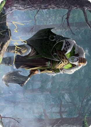Fynn, the Fangbearer Art Card (Gold-Stamped Signature) [Kaldheim Art Series]-1