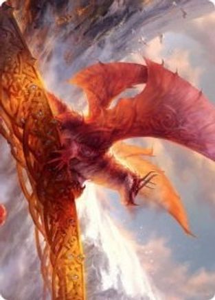 Goldspan Dragon Art Card [Kaldheim Art Series]-1