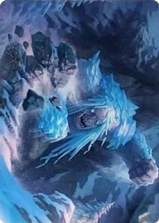Icehide Troll Art Card [Kaldheim Art Series]-1