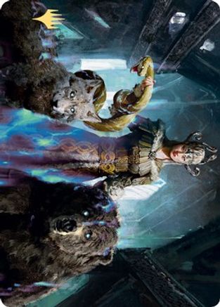 Kolvori, God of Kinship Art Card (Gold-Stamped Signature) [Kaldheim Art Series]-1