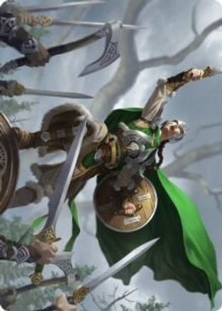 Maja, Bretagard Protector Art Card [Kaldheim Art Series]-1