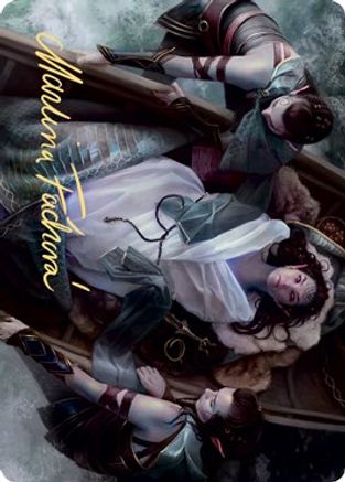 Return Upon the Tide Art Card (Gold-Stamped Signature) [Kaldheim Art Series]-1