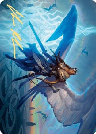 Righteous Valkyrie Art Card (Gold-Stamped Signature) [Kaldheim Art Series]-1