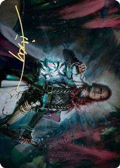 Tergrid, God of Fright Art Card (Gold-Stamped Signature) [Kaldheim Art Series]-1