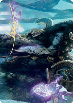 Valki, God of Lies Art Card (Gold-Stamped Signature) (ASKHM-028) - Art Series: Kaldheim-1