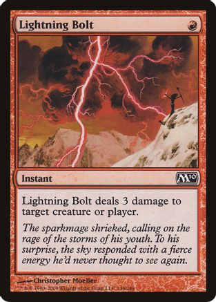 Lightning Bolt (M10) (Oversized) [Oversize Cards]-1