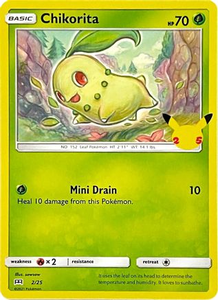 Chikorita (2/25) [McDonald's 25th Anniversary]-1