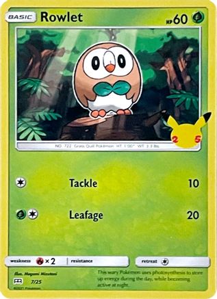 Rowlet (7/25) [McDonald's 25th Anniversary]-1