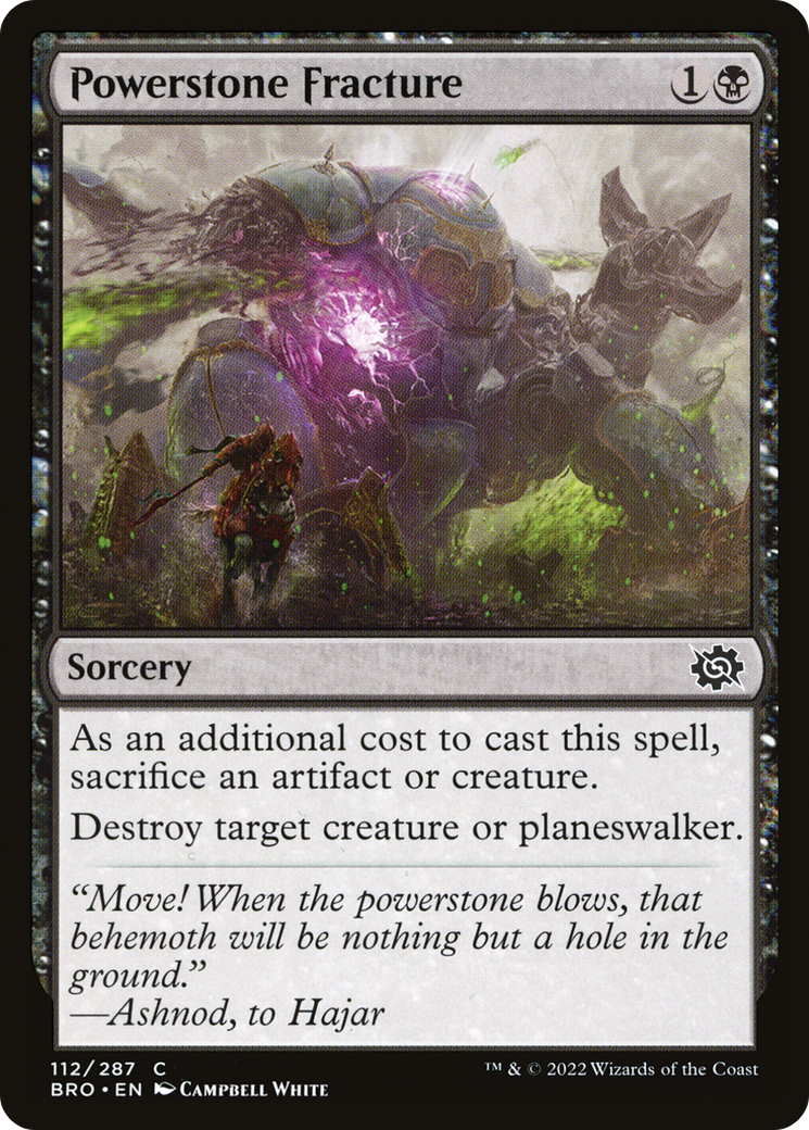Powerstone Fracture [The Brothers' War]-1