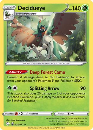 Decidueye (008/072) [Sword & Shield: Shining Fates]-1