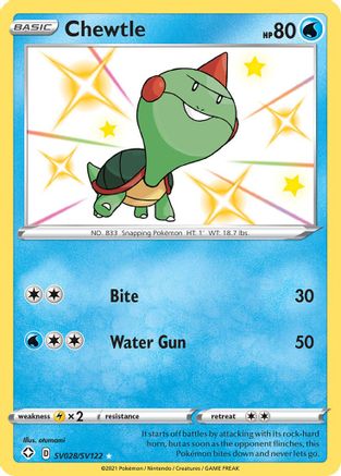 Chewtle (SV028/SV122) [Sword & Shield: Shining Fates]-1