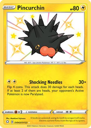 Pincurchin (SV043/SV122) [Sword & Shield: Shining Fates]-1