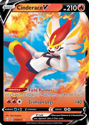 Cinderace V (018/072) [Sword & Shield: Shining Fates]-1