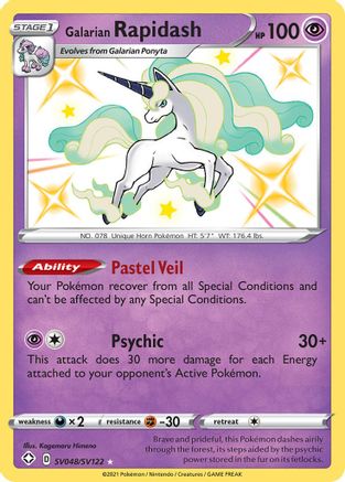 Galarian Rapidash (SV048/SV122) [Sword & Shield: Shining Fates]-1