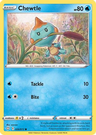 Chewtle (026/072) [Sword & Shield: Shining Fates]-1