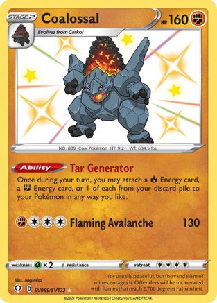 Coalossal (SV069/SV122) [Sword & Shield: Shining Fates]-1