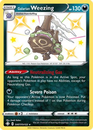 Galarian Weezing (SV077/SV122) [Sword & Shield: Shining Fates]-1